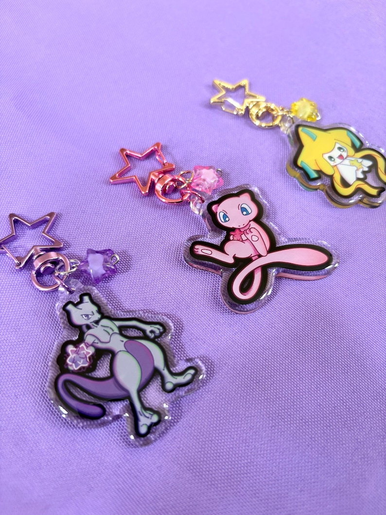 Pokémon/Eeveelution w/ Japanese Snacks Double Sided Keychains// 2in. Keychains image 20