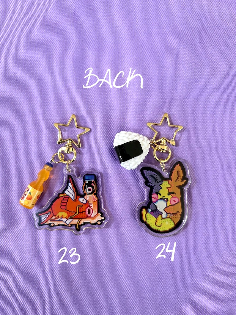 Pokémon/Eeveelution w/ Japanese Snacks Double Sided Keychains// 2in. Keychains image 7