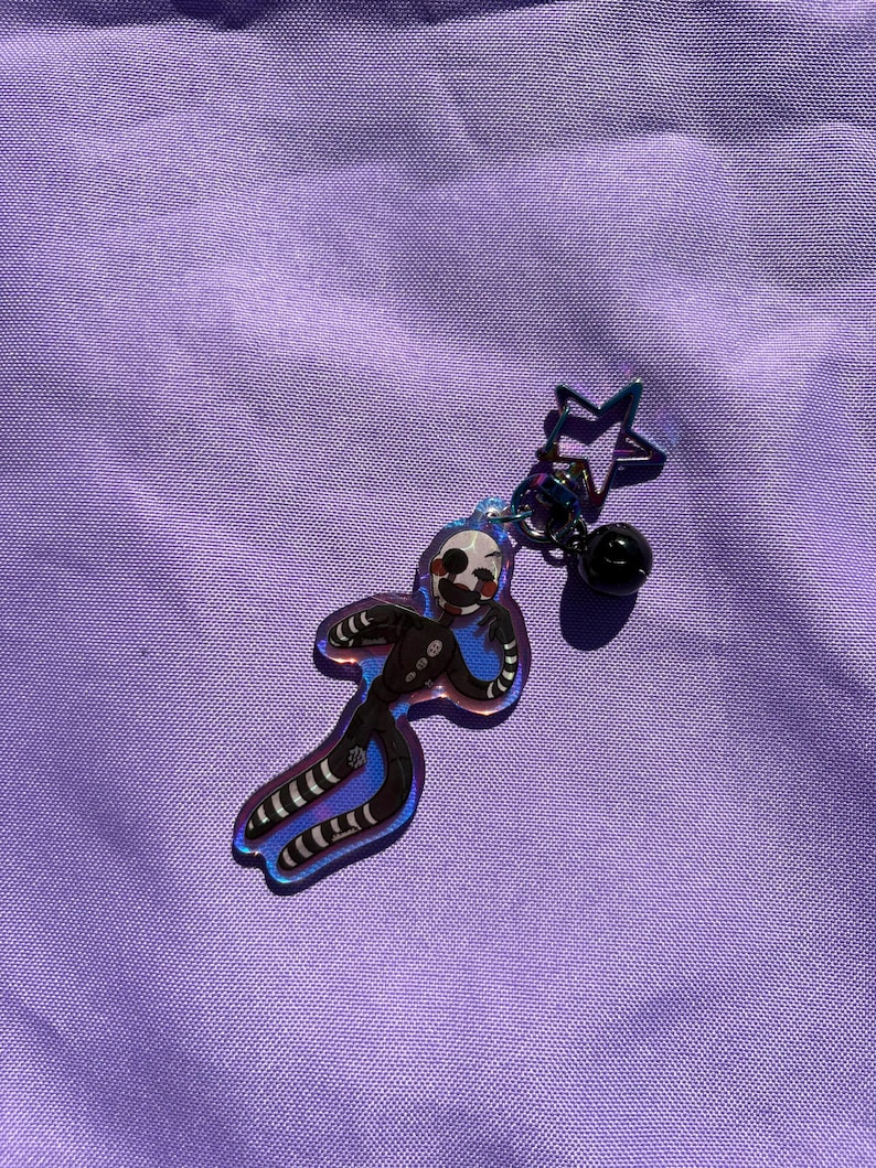 Puppet Keychains Five Nights at Freddy’s Holographic Puppet Keychains//acrylic 3in ...
