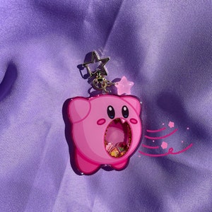 Kirby Shaker Keychains// Acrylic 3in. Shaker Keychain