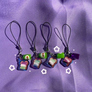 Pride Toast Phone Charms// Acrylic 1in. Phone Charms