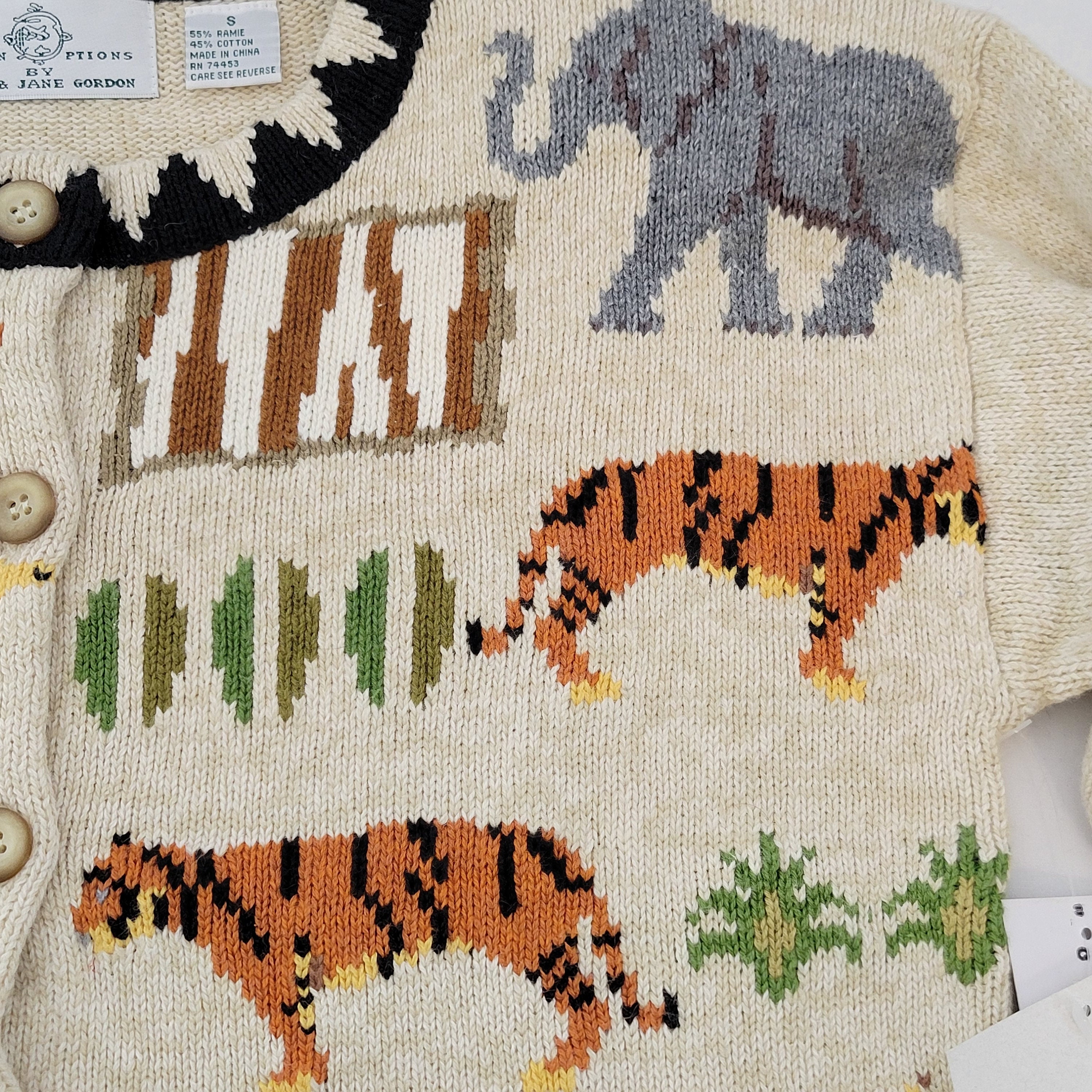 Philip & Jane Gordon 犬 犬小屋 カーディガン M Design Options Animal Print Cardigan Sweaters for Women for