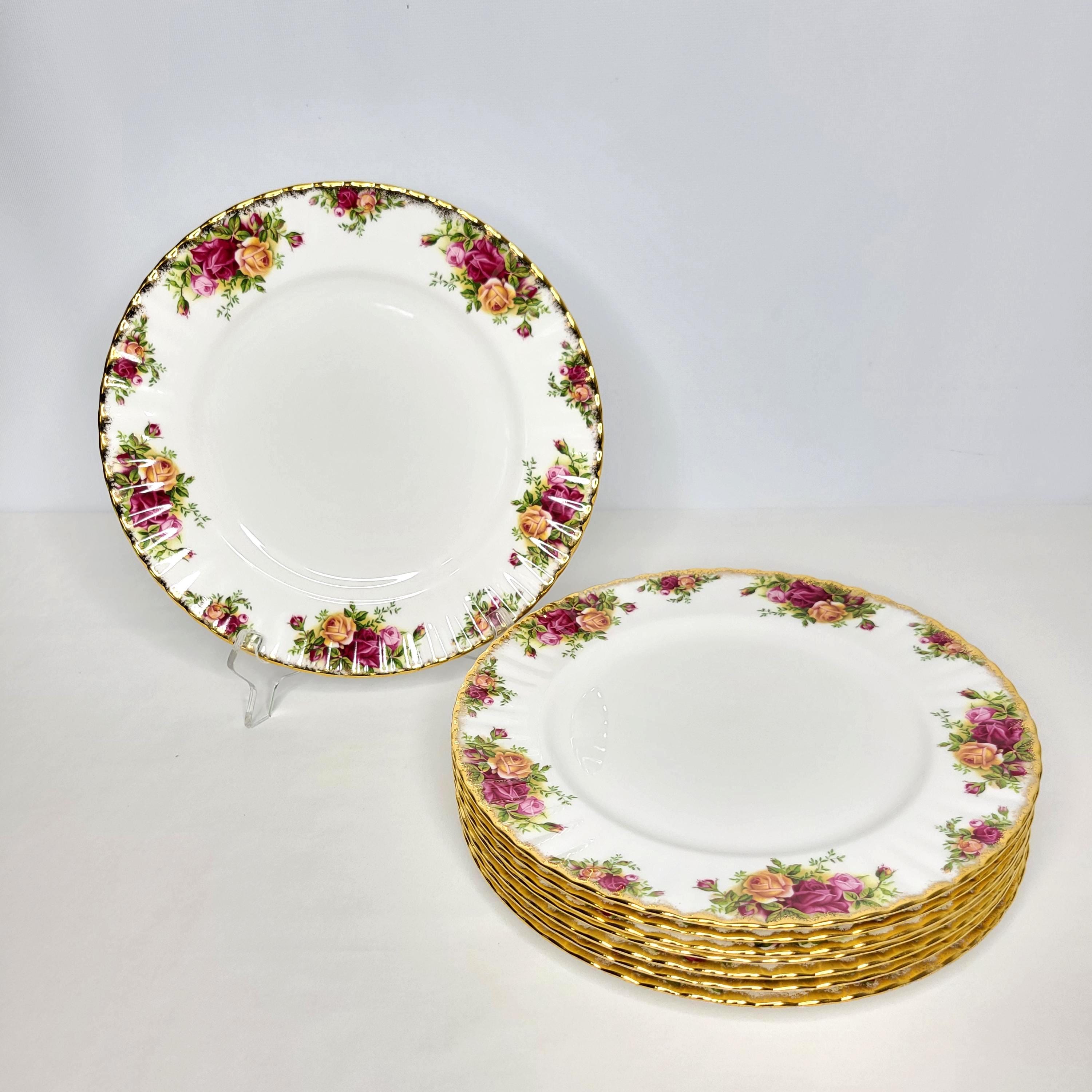 Set of 8 Old Country Rose Serving China - Etsy