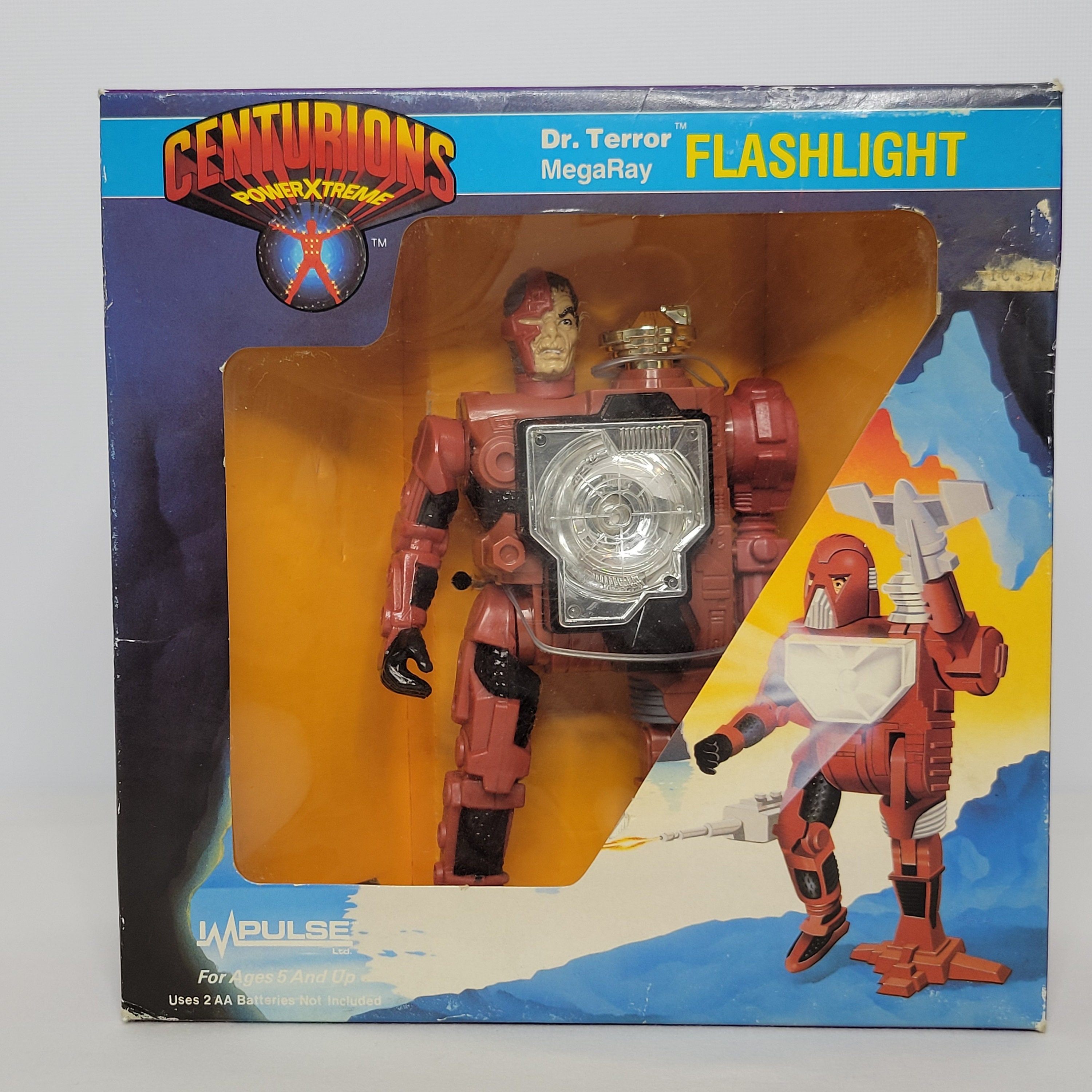 Vintage 1986 Kenner Centurions Dr. Terror Megaray Flashlight Vintage 1986 Kenner Centurions Dr. Terror Megaray Flashlight