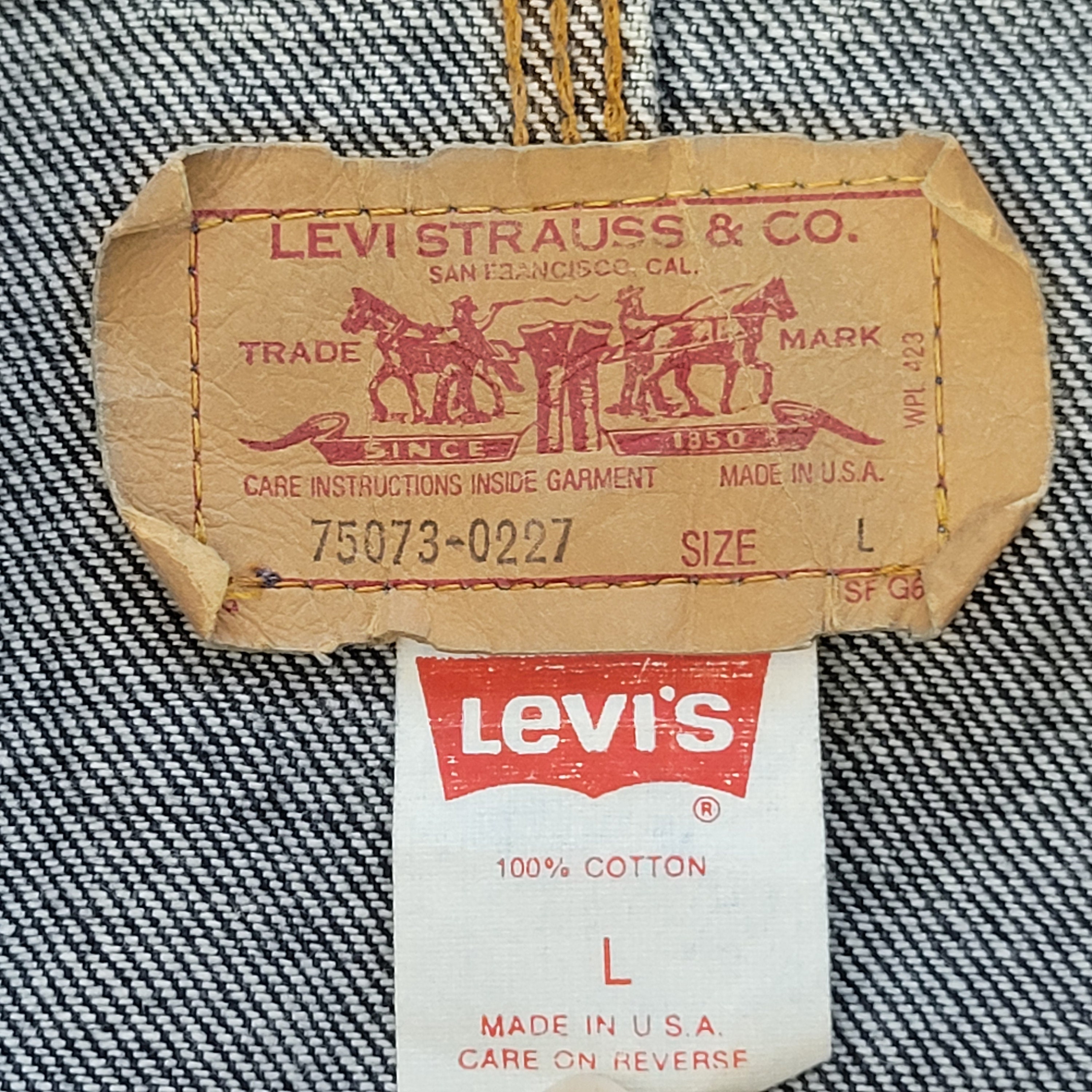 80s Levis 75073-0227 Denim Jacket | VOSTOK