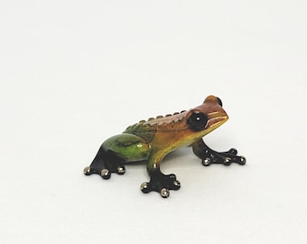 Tim Cotterill Frogman Bronze Mini Frog Sculpture Figurine Meadow Signed Numbered Artist Proof AP 152/250