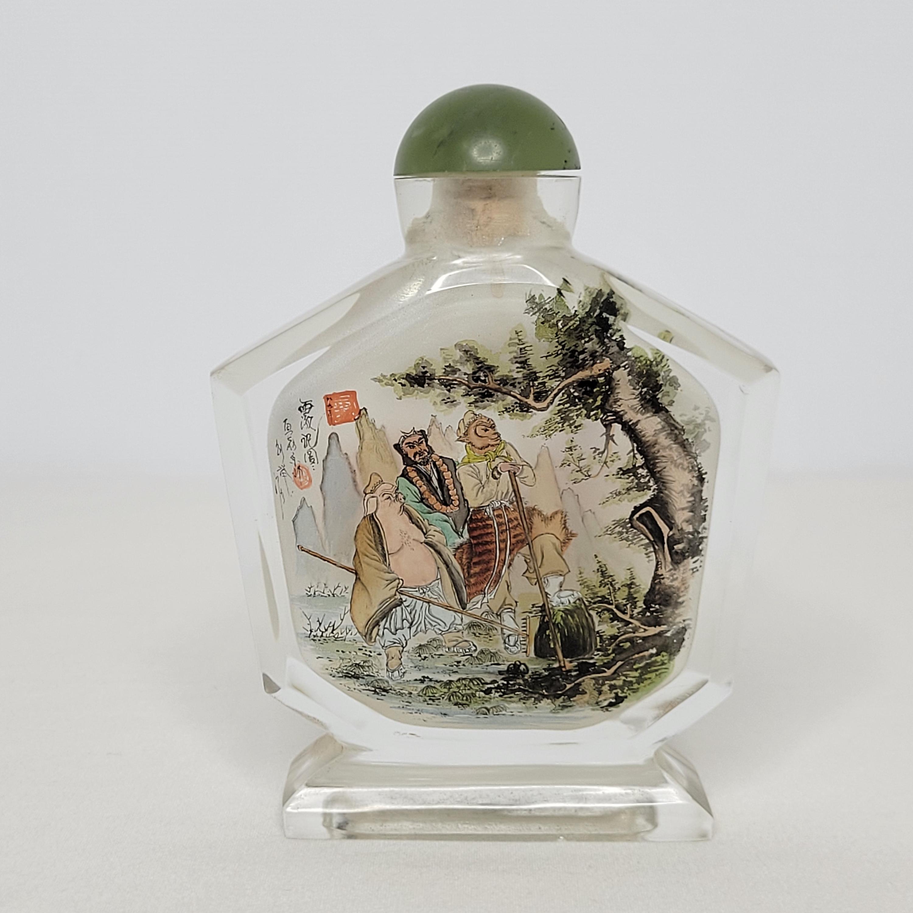 絵画 bottle Reverse Painted Snuff Bottles Japanese - Etsy