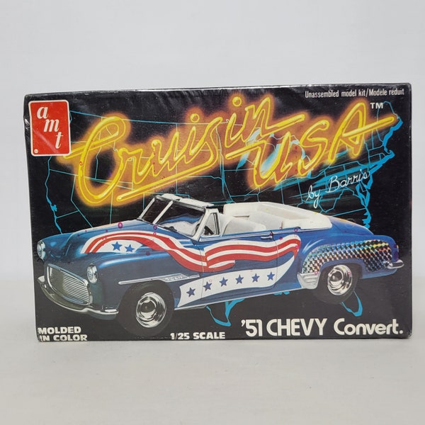 AMT Cruisin USA 1951 Chevy Convertible by Barris Model Kit Factory Sealed