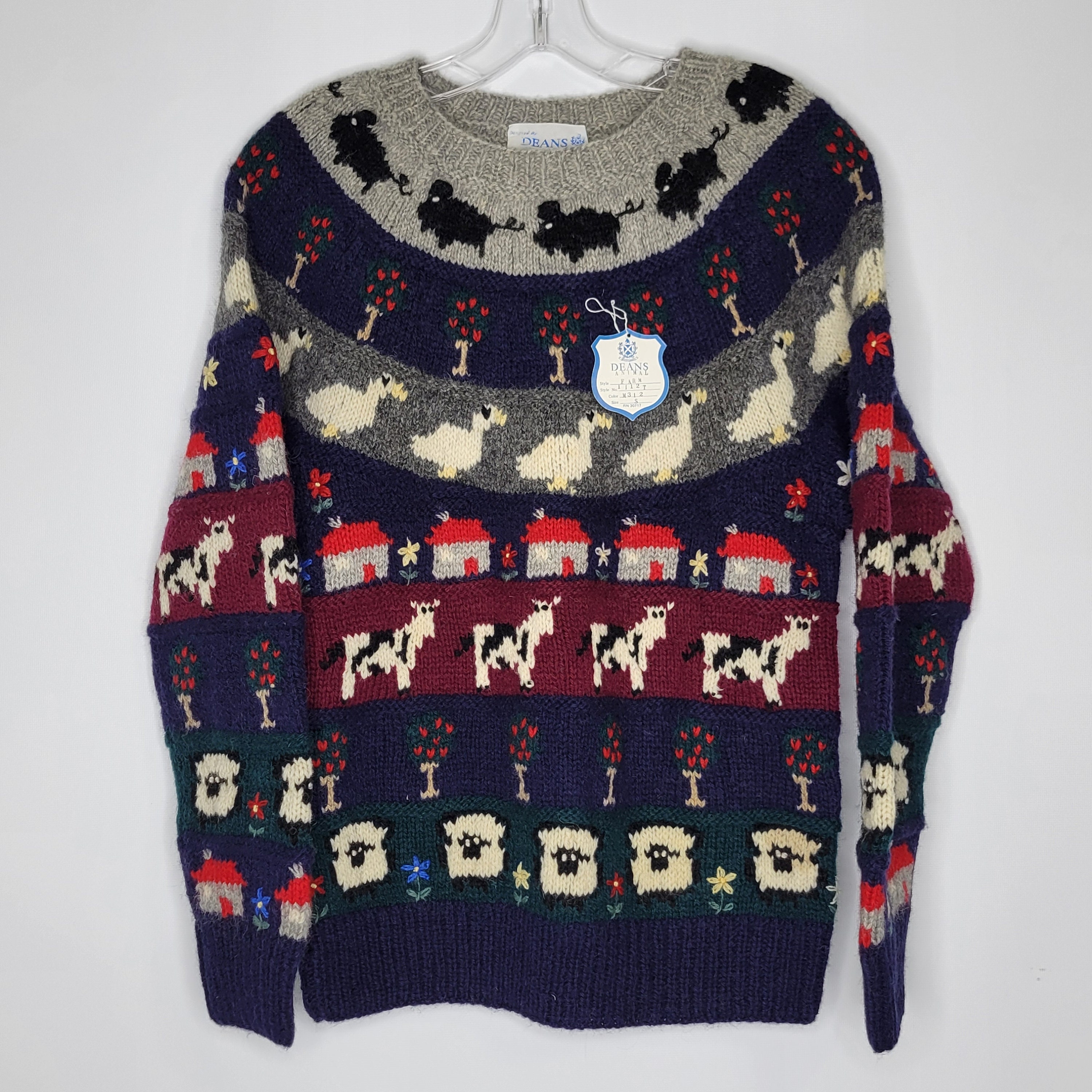 Vintage Sheep Sweater Small - Etsy