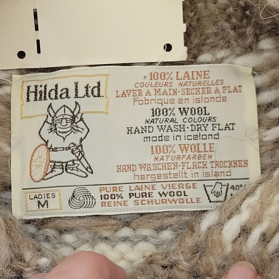 Vintage Hilda Ltd of Iceland Medium 100% Wool Chu… - image 3