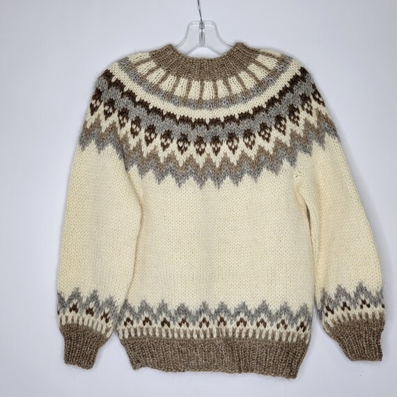 Vintage Hilda Ltd of Iceland Medium 100% Wool Chu… - image 2