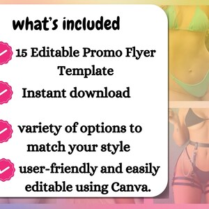OnlyFans Promo Flyer Templates: 15 Canva Designs (Digital Download) image 3