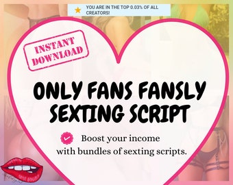Onlyfans Sexting script for chatters and agency Girlfriend experiance Upselling script and caption Secreat for success