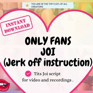 Ensemble de scripts JOI Onlyfans pour créateur de contenu audio et vidéo pour adultes image 1