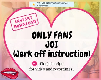 Ensemble de scripts JOI Onlyfans pour créateur de contenu audio et vidéo pour adultes