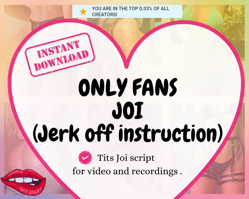 Ensemble de scripts JOI Onlyfans pour créateur de contenu audio et vidéo pour adultes image 1