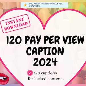 OnlyFans Chat: 120 PPV Message Captions & Scripts (Digitaler Download)