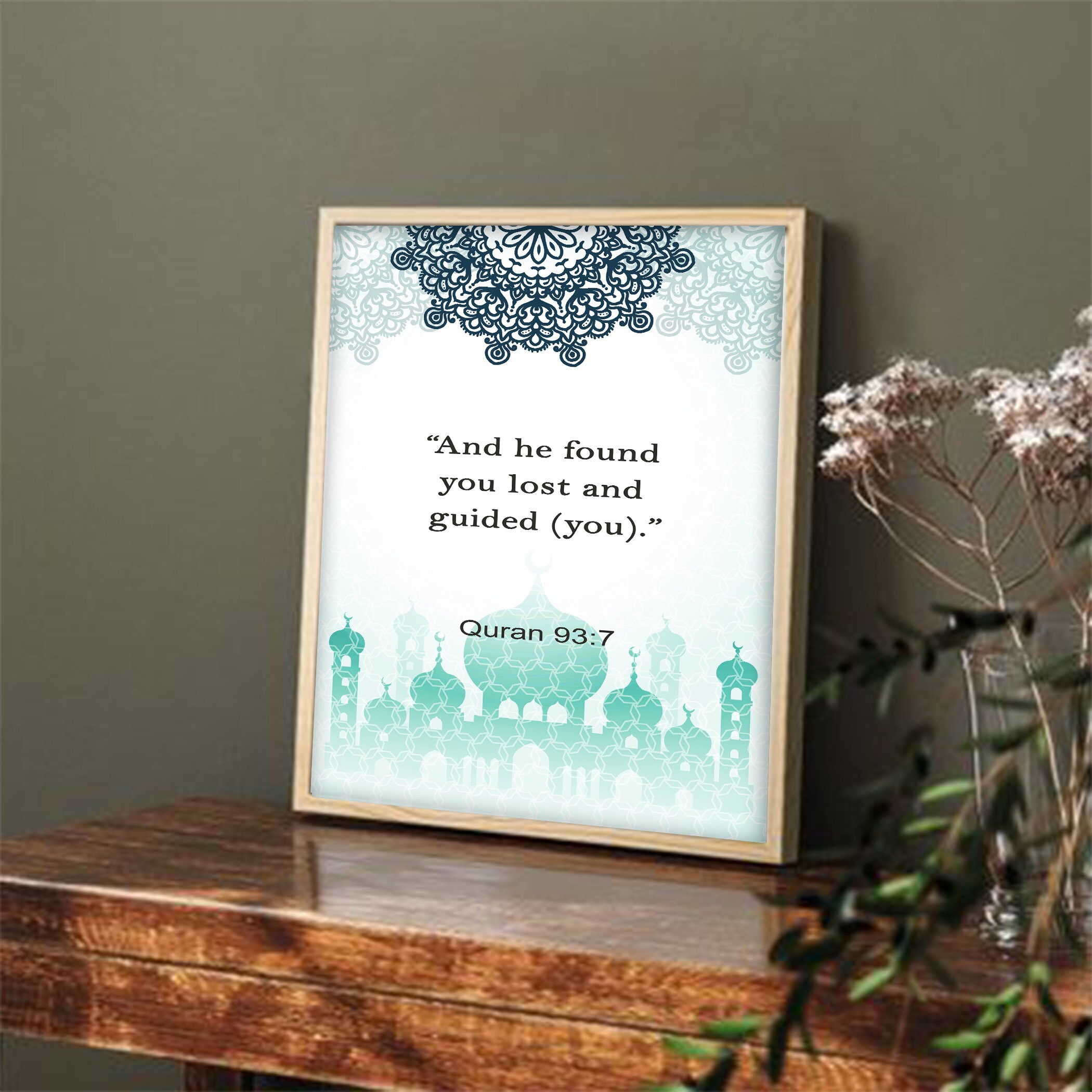 Set of 3 Islamic Quran Verses Wall Art, Quranic Verses Digital Prints