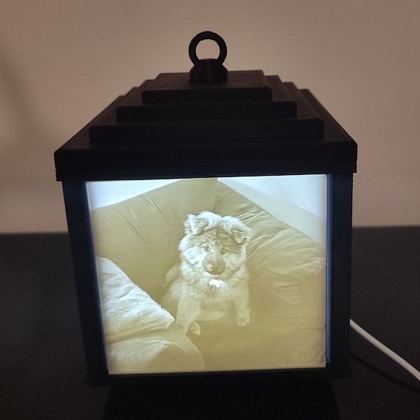 Lampe lithophanie | Photos personnalisables