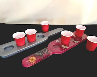 Resin Shot Glass Flight Trays