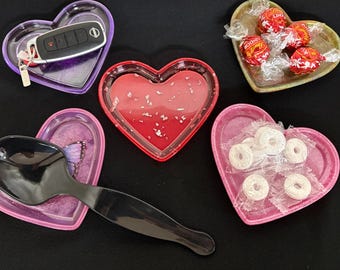 5" Resin Heart Jewelry Dish