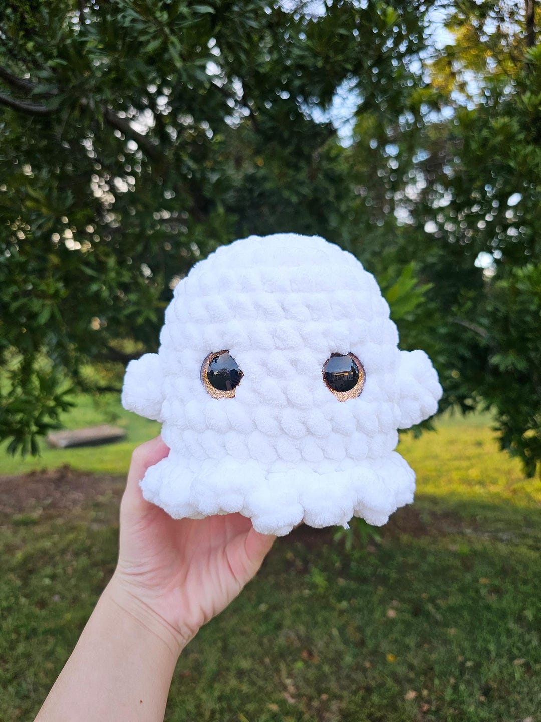 Chubby Ghost Crochet Plushie | Customizable | Amigurumi | Stuffed ...
