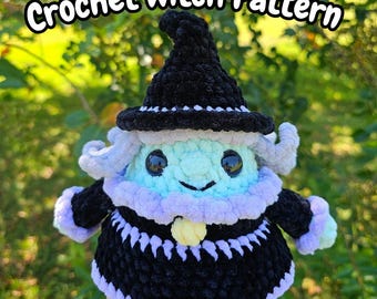Crochet Witch Pattern Low-Sew Amigurumi