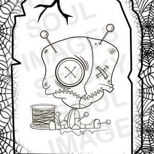 5 Printable Halloween Coloring pages - with background