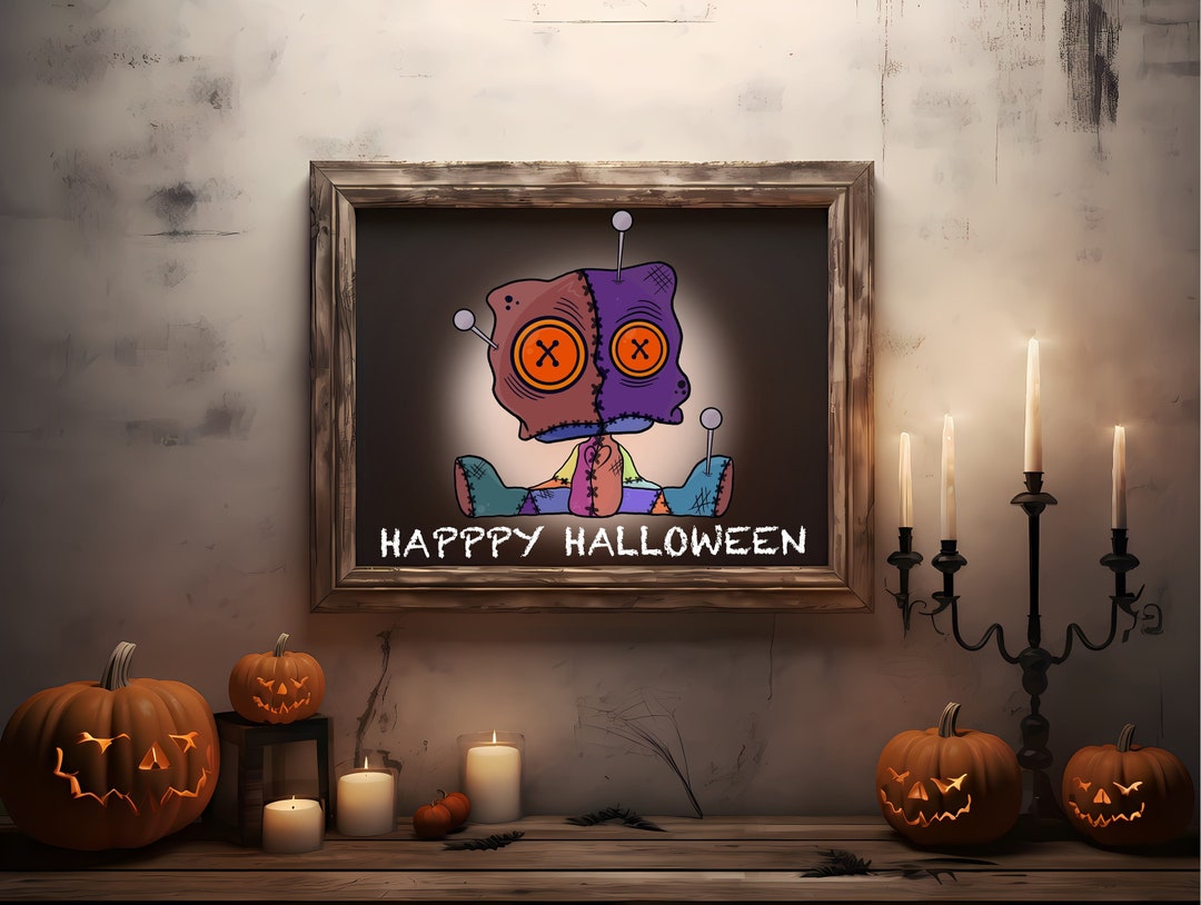 Cute Halloween Doll Printable Decoration Etsy