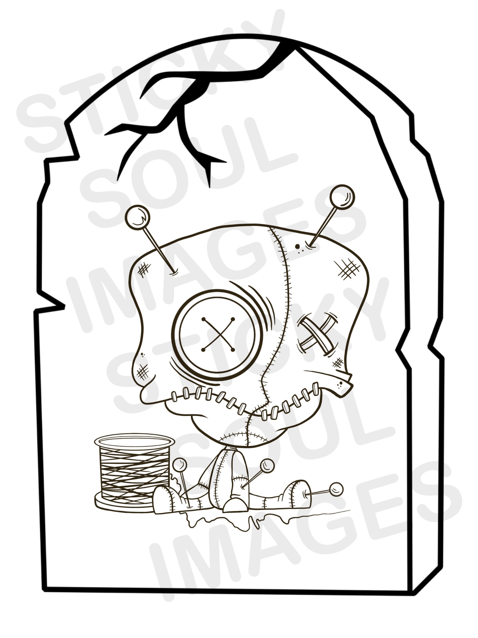 5 Printable Halloween Coloring Pages Bundle -basic - Etsy