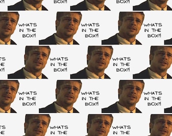 Brad Pitt 'Seven' Movie Gift Wrap, Funny Wrapping Paper