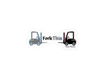 Forklift Warehouse Construction Blue Collar Office Work Funny Fork This Sticker Decal