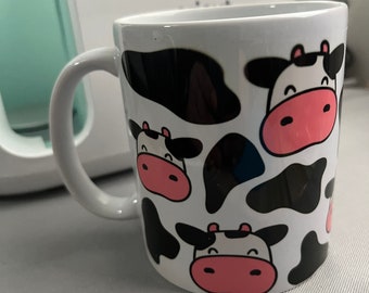 Cow and cow print 11oz mug