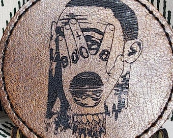 Mac Miller Face Leatherette Patch – Laser Engraved Tribute!