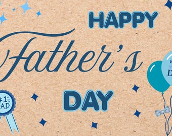 FATHER'S DAY Banner Template | Printable Banner