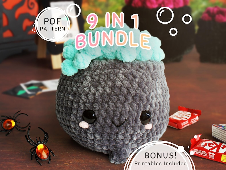Cordelia the Cauldron Crochet Pattern PDF