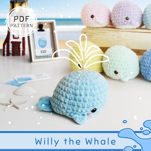 Market Bundle: Willy the Whale Crochet Pattern PDF
