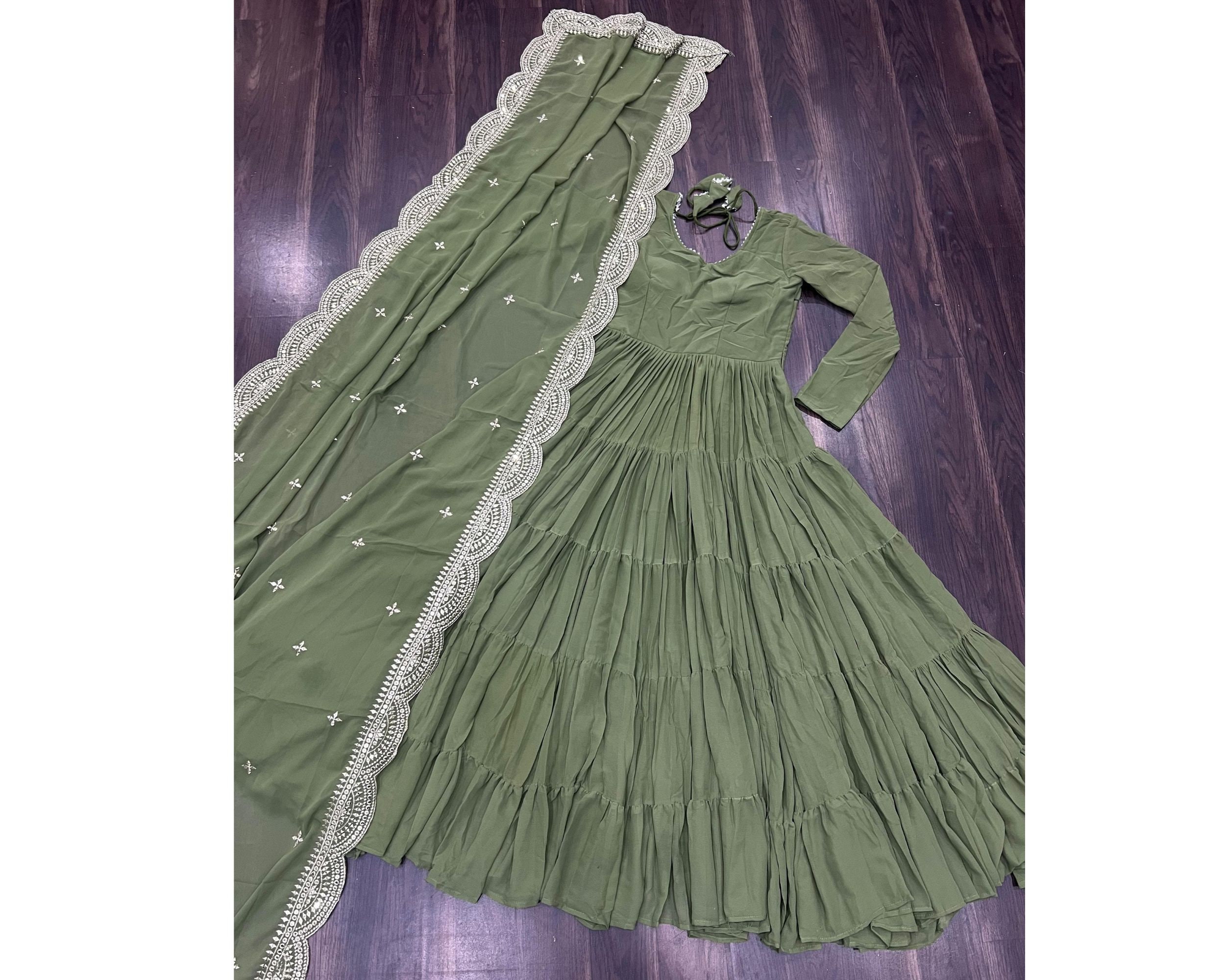 Long Anarkali Suit Etsy UK