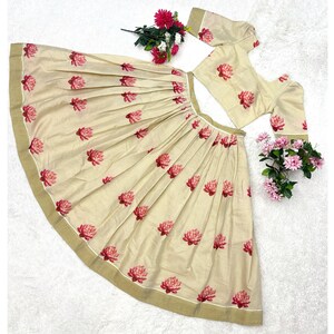 Buy Kasavu Lehenga Choli Online In India Etsy India