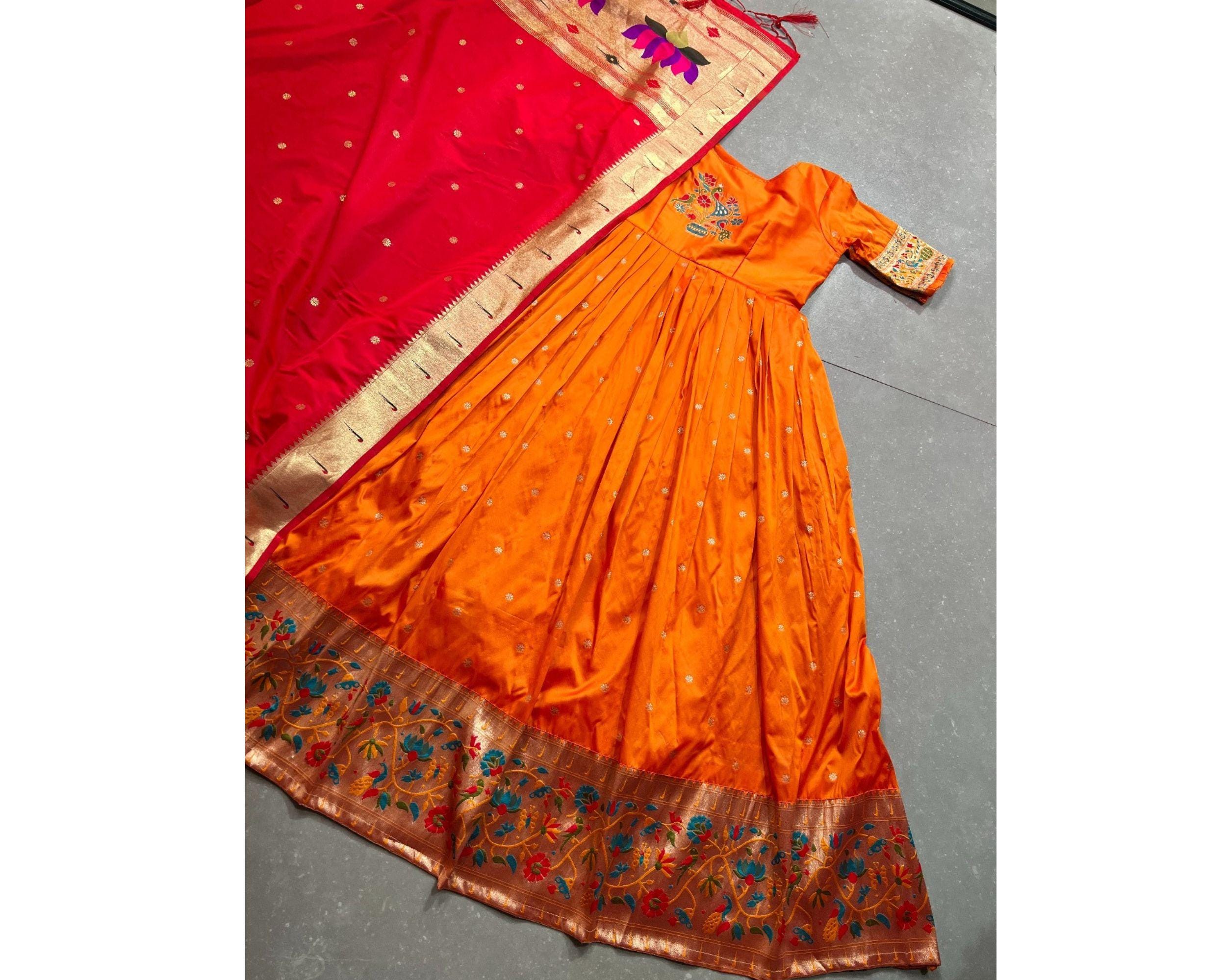 Buy Paithani Gown Online In India Etsy India