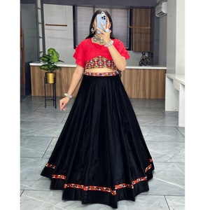 Flared skirt for garba hotsell