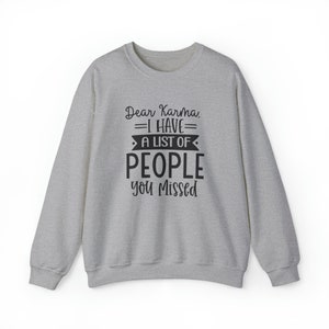 UNISEX CREWNECK SWEATSHIRT - Long Sleeve Sweatshirt, Cotton Blend Sweatshirt, Pullover Sweatshirt, Quote Printed Sweatshirt, Sweatshirt Gift