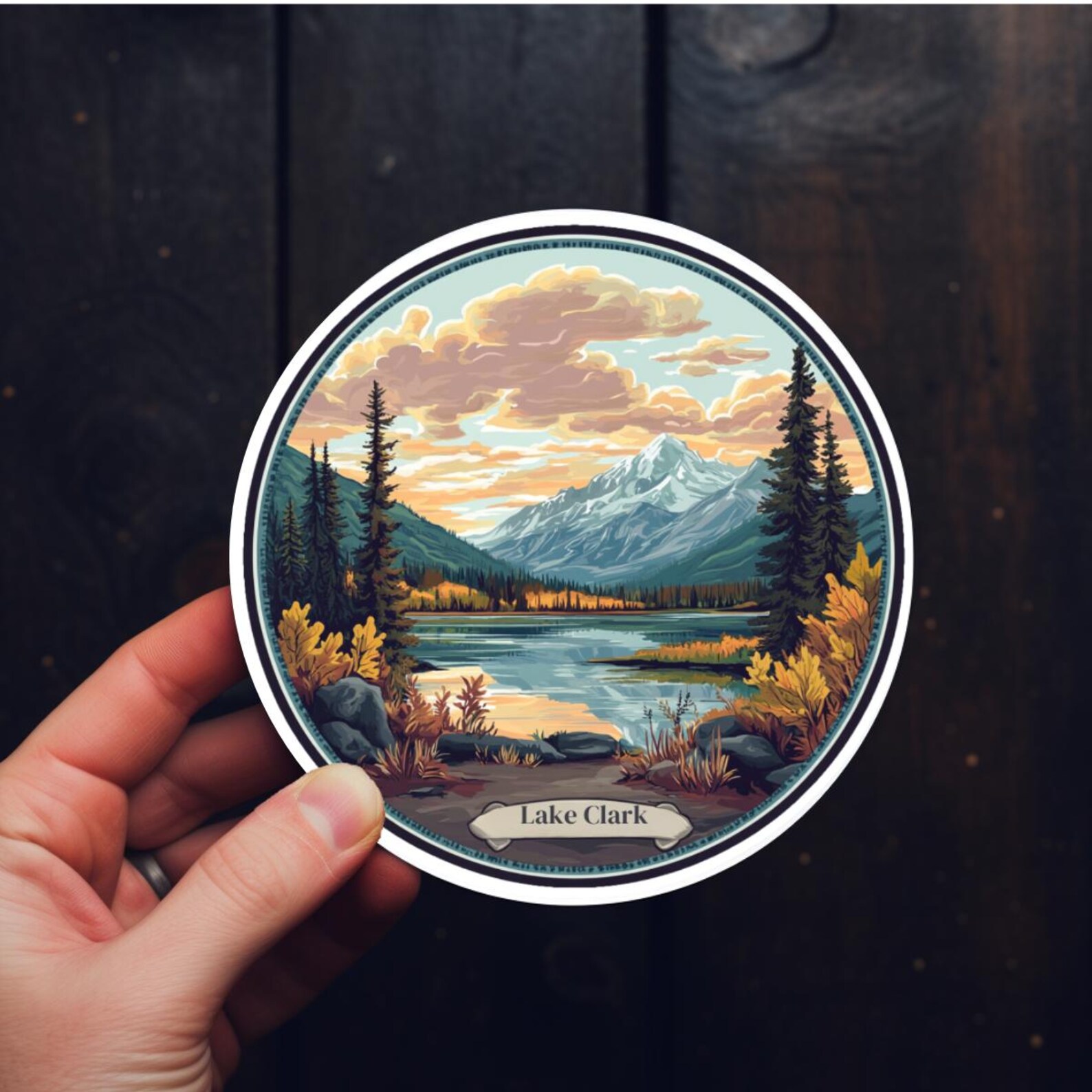 Lake Clark National Park Sticker Souvenir Durable Vinyl Decal for Water ...