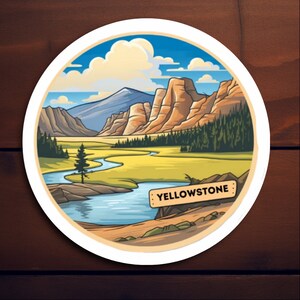 Yellowstone National Park Sticker - Vinyl Sticker #2