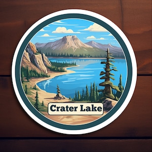 Crater Lake National Park Sticker - Vinyl Sticker #1