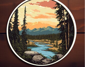 Kobuk Valley National Park Sticker Souvenir Durable Vinyl Decal for water bottles laptops cars perfect gift for nature lovers and hikers