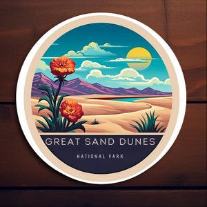 Great Sand Dunes National Park Sticker - Vinyl Sticker #1