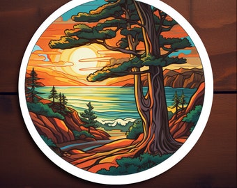 Acadia National Park Sticker - Vinyl Sticker #2