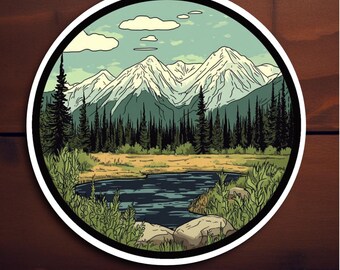 Kobuk Valley National Park Sticker Souvenir Durable Vinyl Decal for water bottles laptops cars perfect gift for nature lovers and hikers