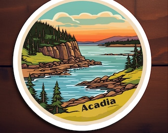 Acadia National Park Sticker - Vinyl Sticker #1